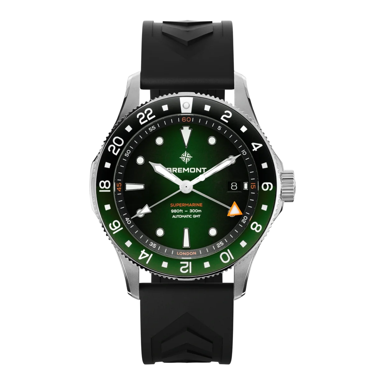 Bremont Supermarine 300M GMT, 'Tundra' Green SM40-GMT-SS-GNBK-R-S