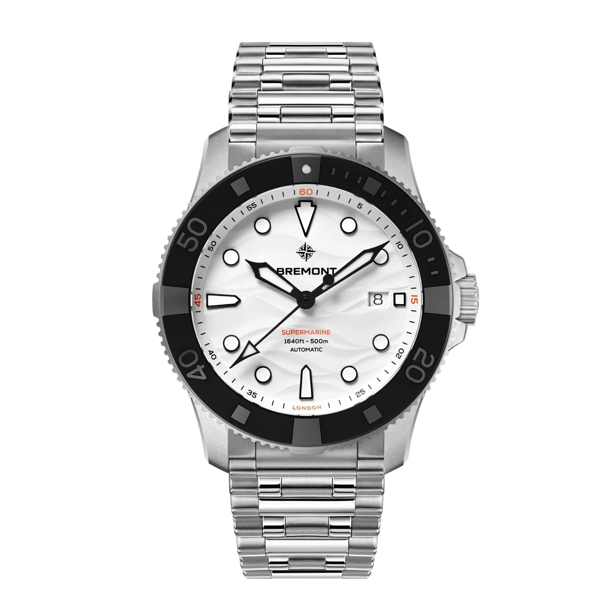 Bremont Supermarine 500m, Polar White SM43-DT-SS-WH-B