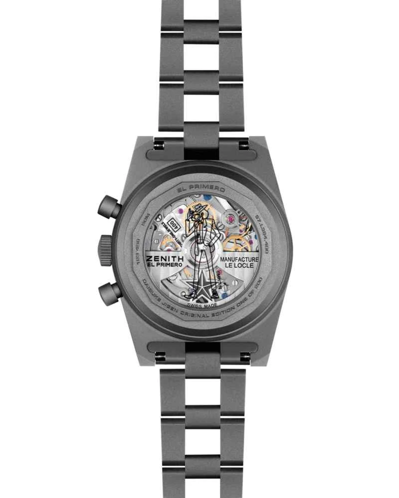 ZENITH真力时CHRONOMASTER旗舰系列复刻版腕表次元大介特别版搭载El Primero 400型机芯，表背上镌刻次元大介剪影图案.jpg