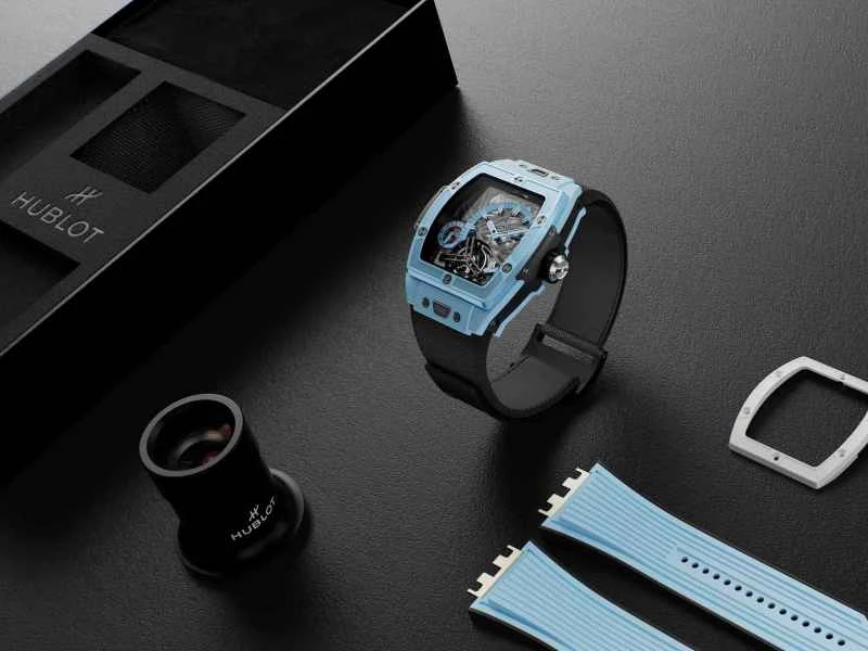 HUBLOT宇舶表BIG BANG灵魂陀飞轮五日动力储存天蓝色陶瓷腕表.jpg
