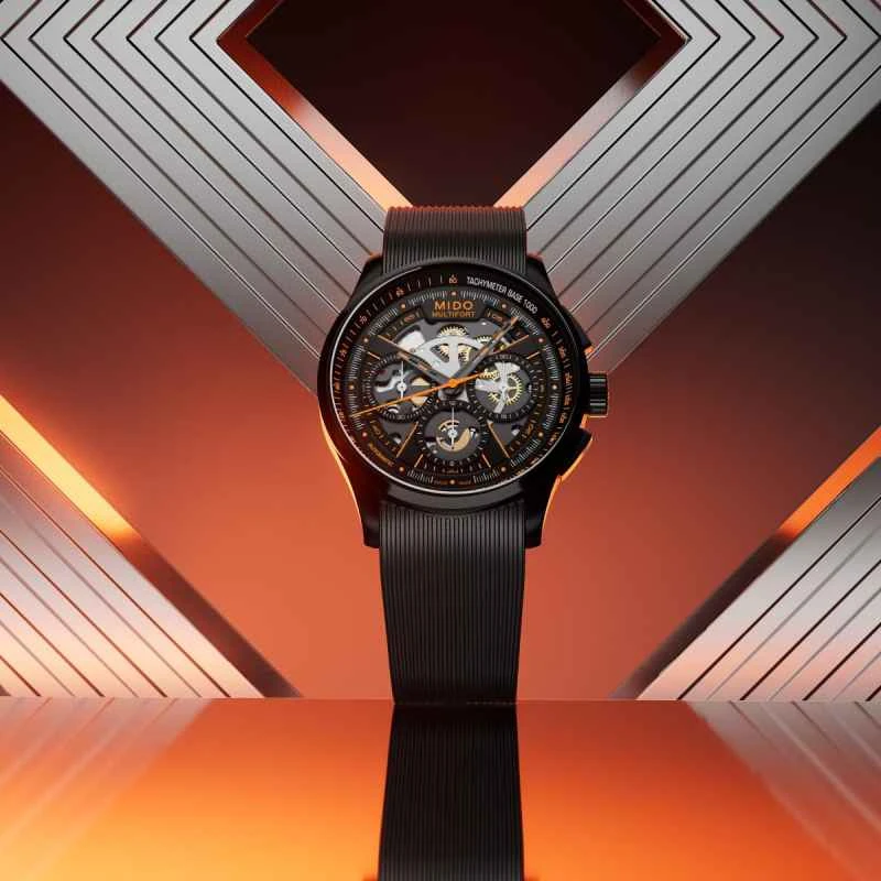 人生のレーストラックから恋人の手首まで、ミドー ヘルムスマン スケルトン クロノグラフは永遠の約束を刻みます。