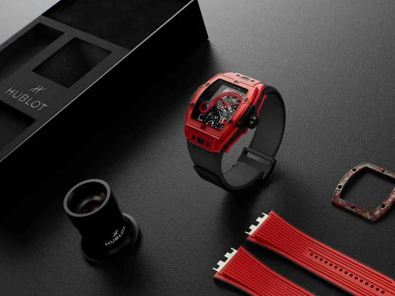 HUBLOT宇舶表BIG BANG灵魂陀飞轮五日动力储存红色魔力腕表.jpg
