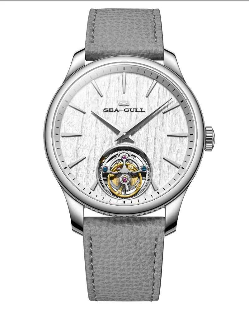海鸥表大国工匠系列超薄自动陀飞轮腕表_灰色牛皮表带.jpg