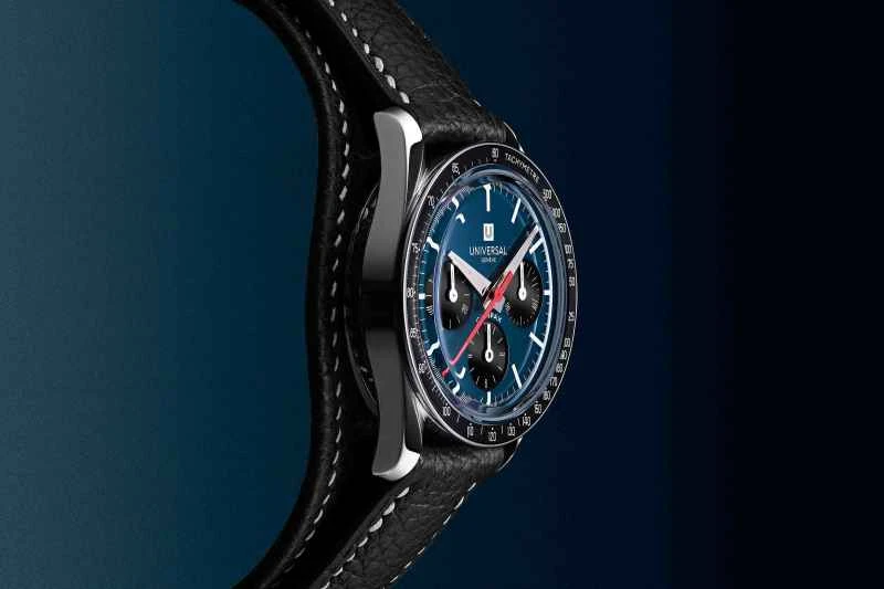 18_宇宙表 (Universal Genève) Tribute to Compax腕表_第二套蓝色珐琅表盘款情境图.jpg