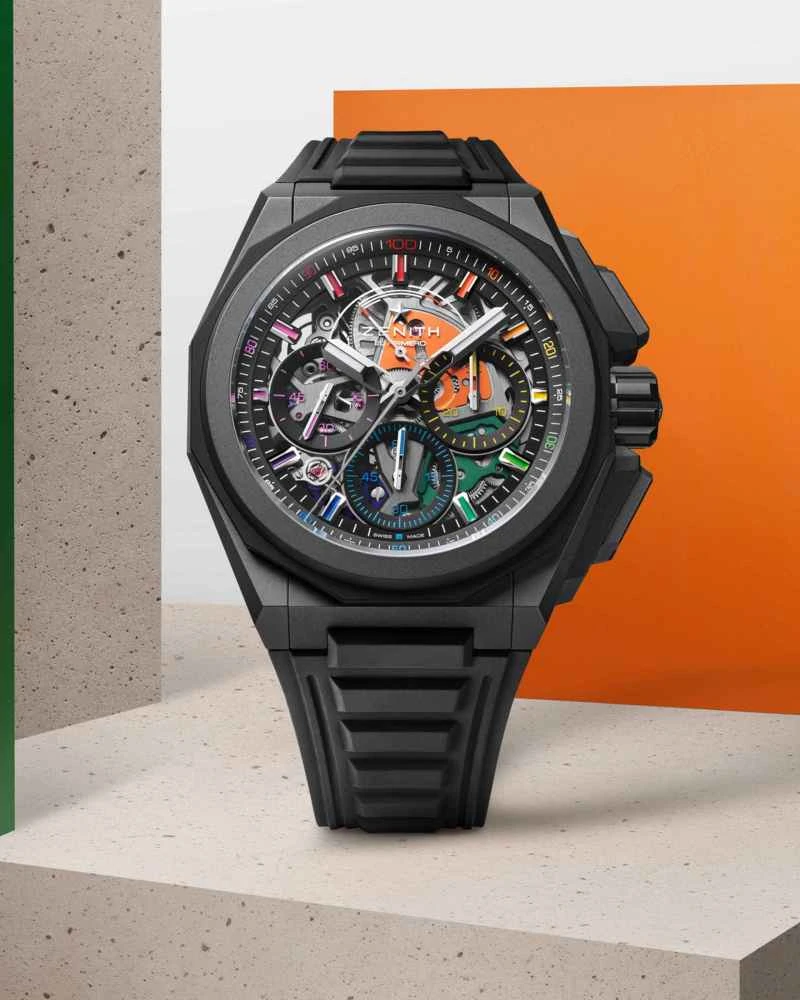 ゼニスは、高周波振動による機械的な虹を披露する DEFY Extreme Chroma Limited Edition ウォッチを発表しました。