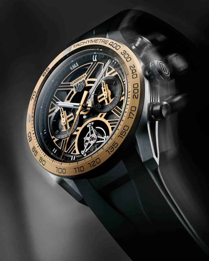 F1®75周年記念の旅へのオマージュ - タグ・ホイヤー カレラ エクストリーム スポーツ トゥールビヨン クロノグラフ | F1®75周年記念限定版